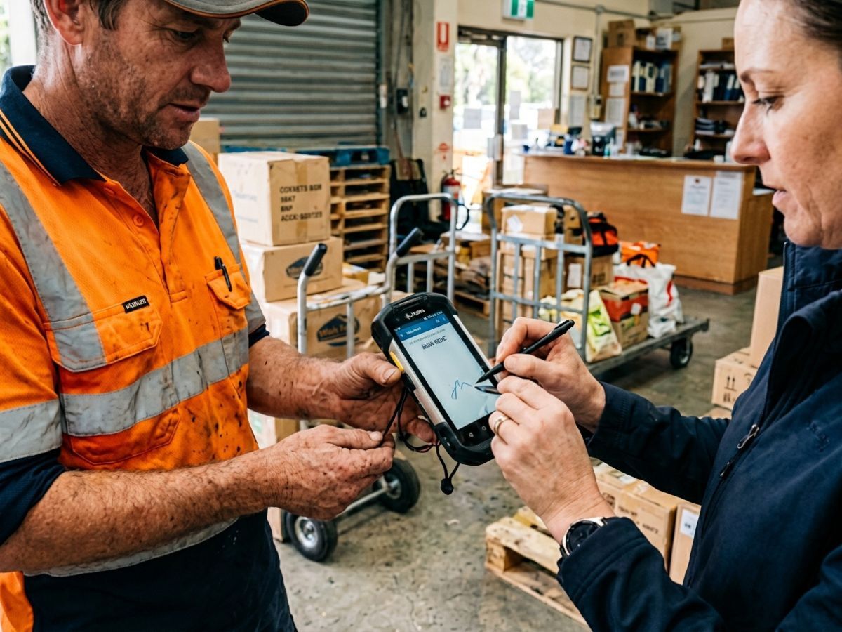 Driver capturing proof of delivery at the point of handover