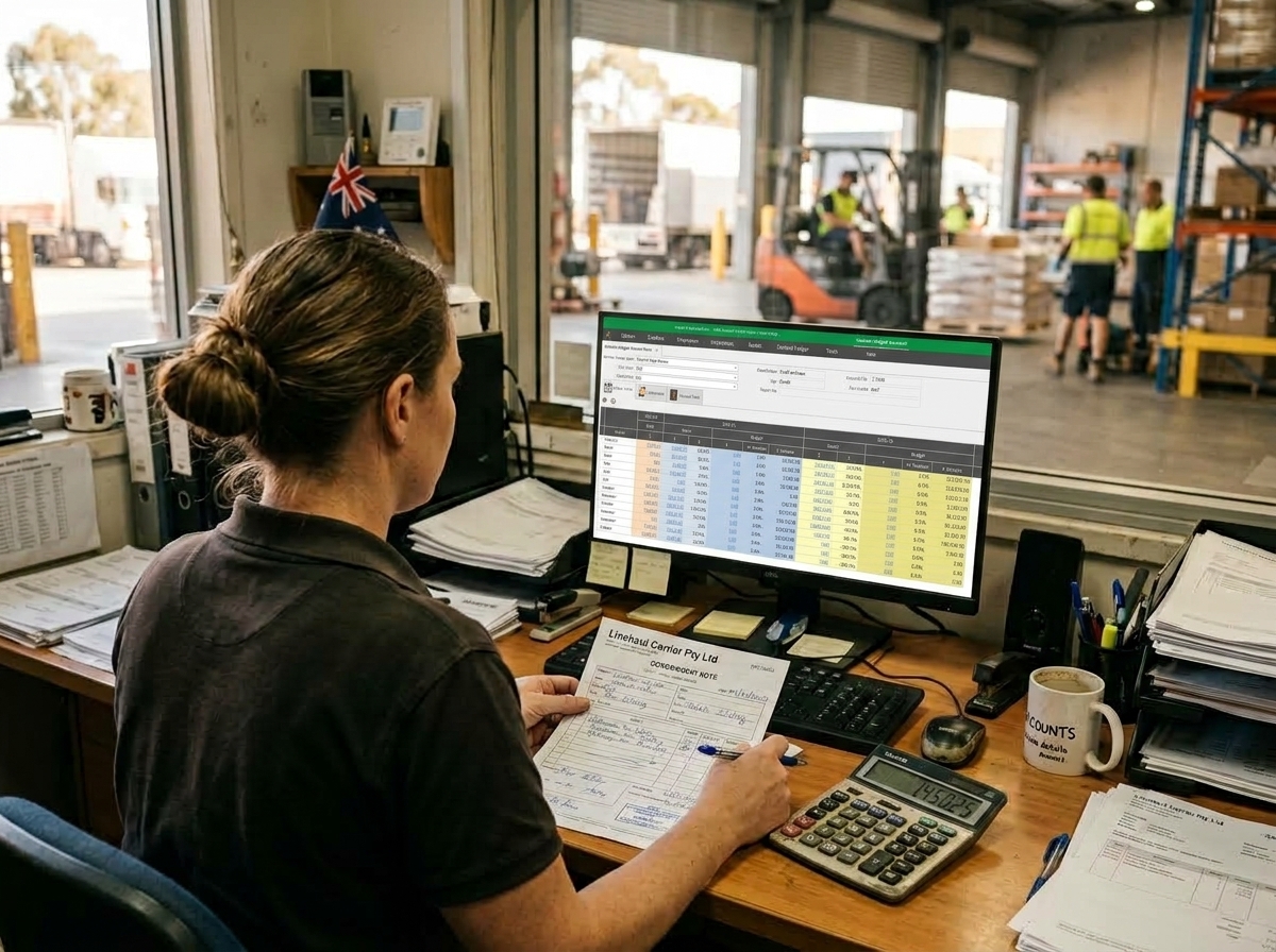 Linehaul billing and subcontractor settlement on screen